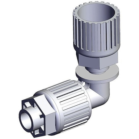 Smc High Purity Tube Fitting, Union, PFA LQ3E3A-S