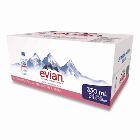 Evian Natural Spring Water, 11.2 oz Bottle, 24PK EVI11261/11201
