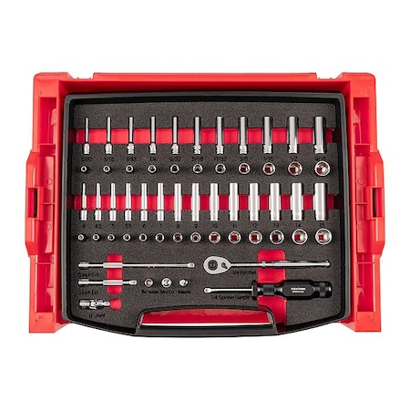 Tekton Socket Set, Steel, 58 Pieces OLB94303