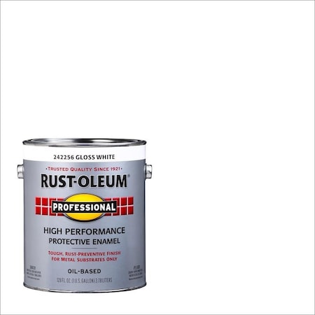 Rust-Oleum Professional Indoor and Outdoor Gloss White Oil-Based Protective Paint 1 gal 242256-2