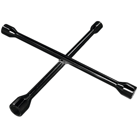 Performance Tool 14 in. Lug Wrench, 4-Way, SAE/Metric, Drop Forged Steel W2