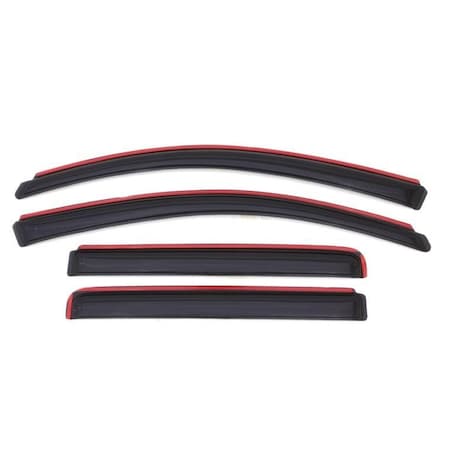 Ventshade Rainguards, Aerodynamic Design, In-Channel, Smoke, Acrylic, Set Of 4 194858