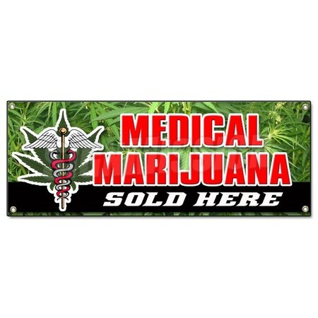 Signmission Medical Marijuana For S, 18 Inch x 48 Inch, Banner B-Medical Marijuana For S