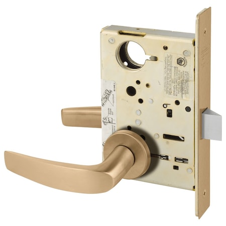 Sargent Grade 1 Passage or Closet Mortise Lock, B - Lever, LN - Rose, Field Reversible, ASA Strike, Satin B 8215 LNB 10