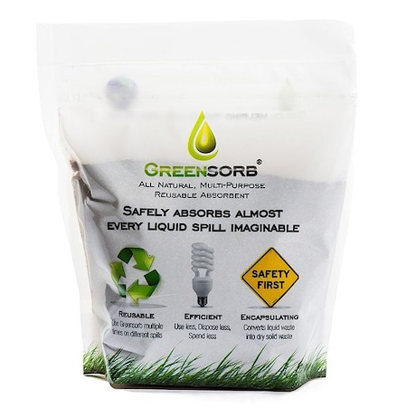 Greensorb Granular Sorbent, Bentonite, Diatomaceous Earth, Montmorillonite, 1 lb lb, Bag, J1 GS-120