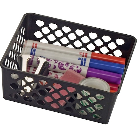 Officemate International Officemate Medium Stackable Supply Basket Black 26201