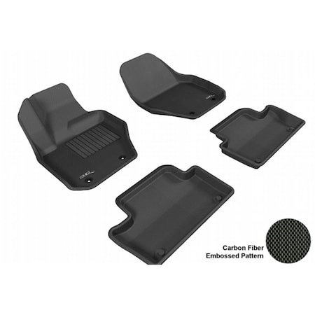 3D Maxpider VOLVO XC60 20092014 KAGU BLACK R1 R2 Floor Mat L1VV01501509