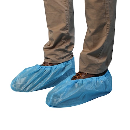 Vguard Coated Shoe Cover, Blue, 3/100, XL, 300PK BB5L24