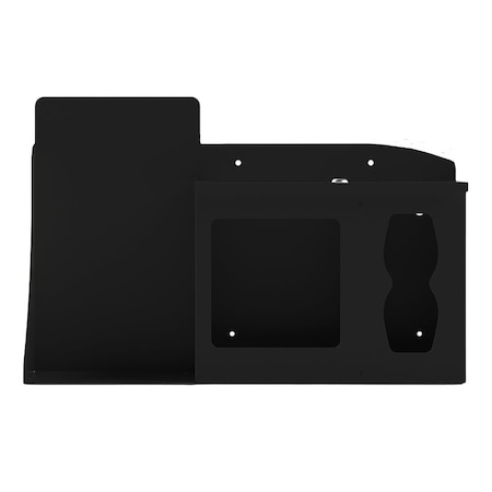 Origin Dispensing Solutions Hygiene Station-Gel Dispenser-Locking-Steel-Black HS20L04BK