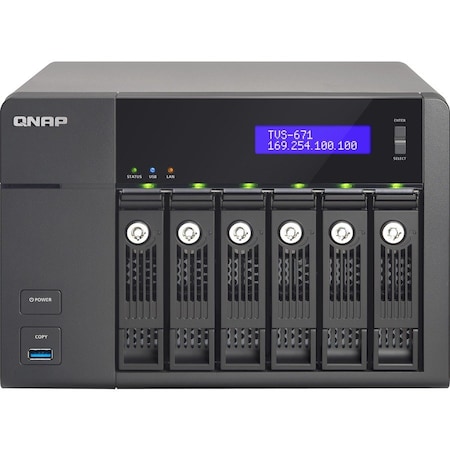 Qnap 6-BAY INTEL COR I 5 3.0HGZ QUD TVS-671-I5-8G-US