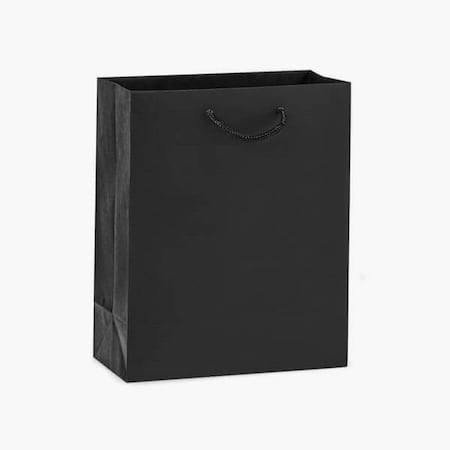 Nashville Wraps Black Kraft Gift Bags, Cub 8x4x10, 10PK KTCMBK