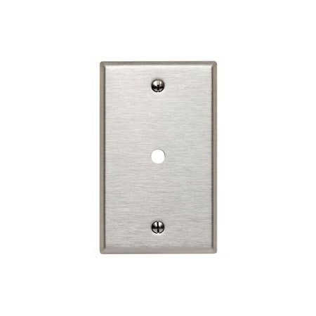 Leviton Wall Plate, Stainless Steel 84013