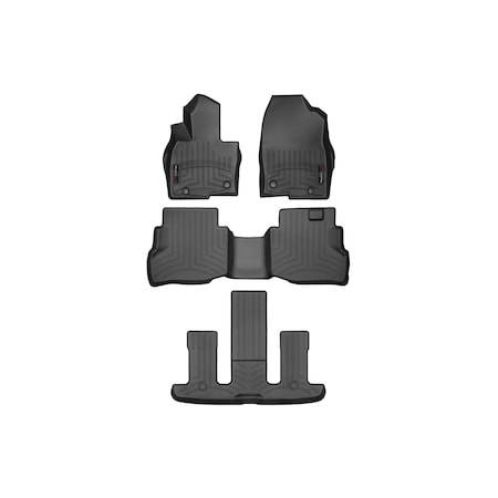 Weathertech Black, Front, rear, and rear Floorliners 44972-1-2-5