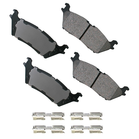 Akebono Ford F-150 17-15 Electric Parking Brake Disc Brake Pad, Act1790 ACT1790