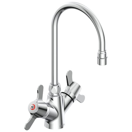 Delta Commercial 25C3 Two Handle Single Shank Mixing Faucet In Chrome 25C3927