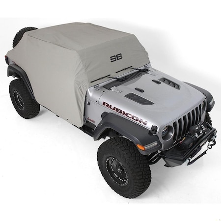 Smittybilt 18C WRANGER JL 4DR WATERRESISTANT CAB COVER W/DOOR FLAPS; GRAY 1071
