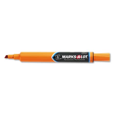 Supreme Supplies Permanent Marker Large Chisel Tip Orange Dozen - Orange SU3332725