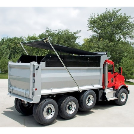 Mytee Products Complete Electric Aluminum 4-Spring Dump Truck Tarp System 600W 50:1 Tarp Motor TS-4SM