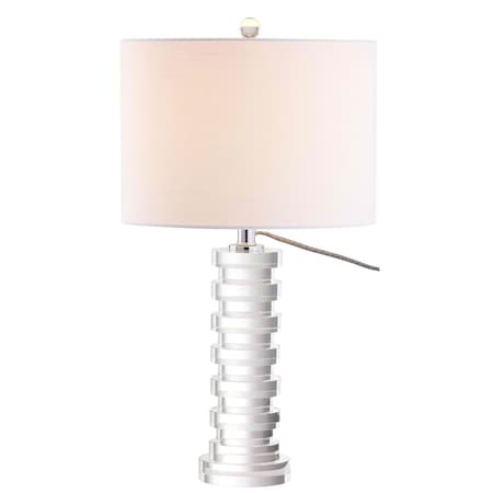 Jonathan Y Sasha 25" Crystal LED Table Lamp, Clear JYL5020A
