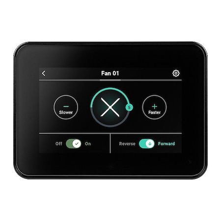 Hunter SpeedControl, Black, Steel, TouchScreen 74202