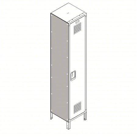 Lyon Locker Painted Side Panel DDLECPSF60P15-1