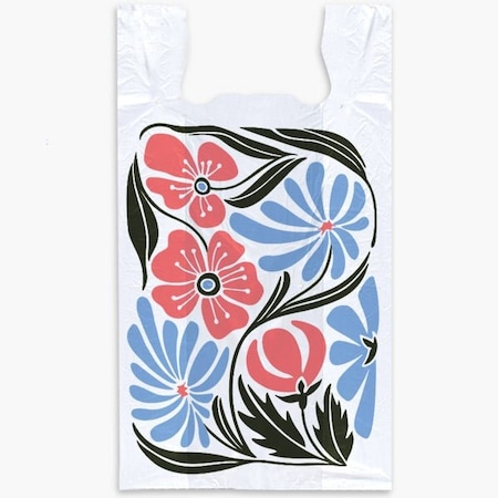 Nashville Wraps Modern Bloom T- Sacks, 11.5x6.5x22, .65 mil, 500PK TSMB5