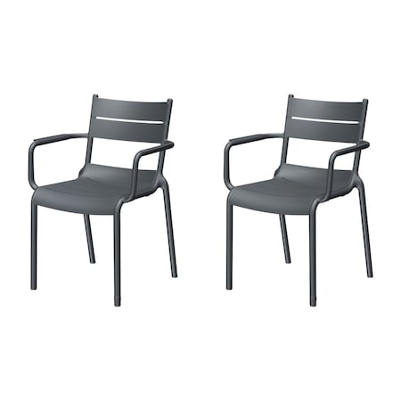 Lagoon Naples Stackable Armchair, 2PK 7220G7-ASLGS