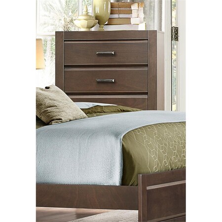 Home Elegance 48.5 x 16.25 x 31.5 in. Erwan Chest - Espresso 1961-9