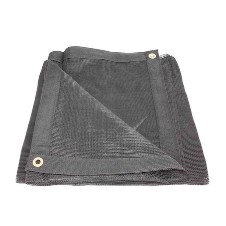 Mytee Products 10 ftx24 ft Black Heavy Duty 70% Shade Mesh Tarp for Outdoor with Grommets 6 Oz MT10-24