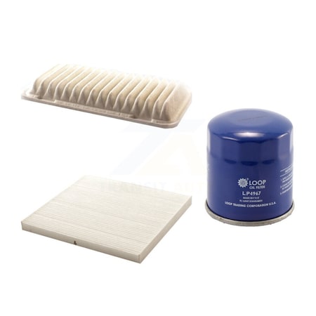 Pur 1x Air + 1x Cabin + 1x Engine Oil Filter Filter 3 Total Kit For Toyota Corolla Matrix KFM-100355