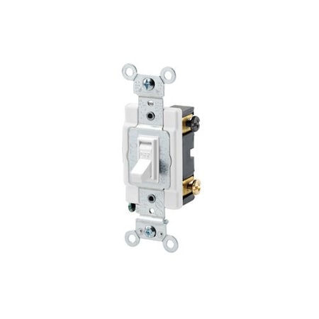 Leviton Toggle Framed Double-Pole, 15 Amp 54502-2W