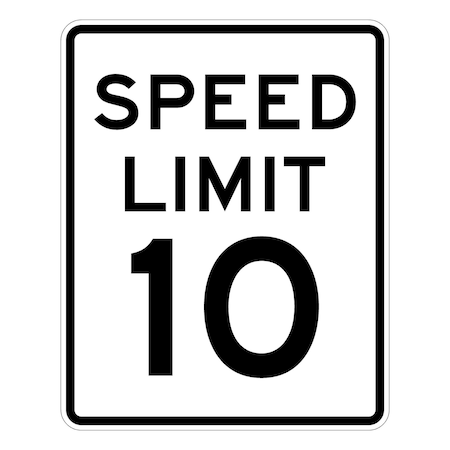 Sign Solutions Usa Traffic Sign, 18 in Width, Aluminum Sign, Vertical Rectangle DUS12HWT1824R2-110