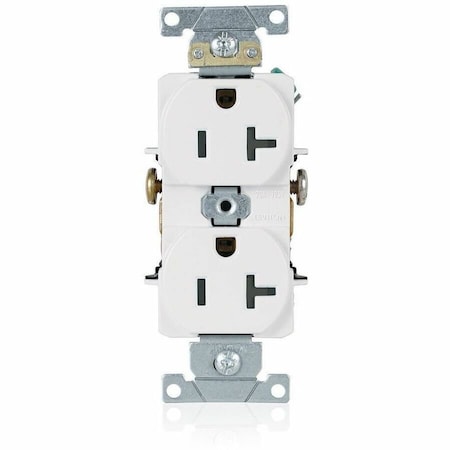 Leviton Duplex Receptacle/Oultet, 20 Amp 5342-W