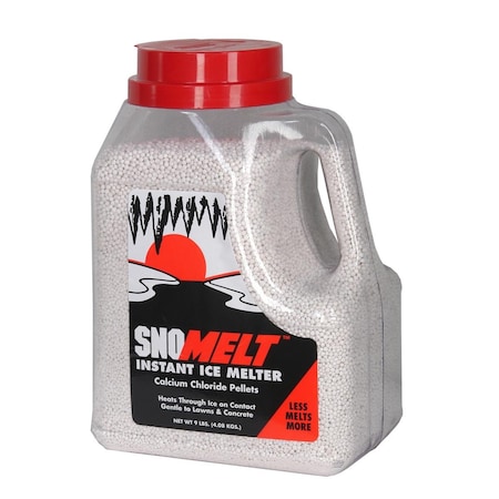 Snomelt 9 lbs Calcium Chloride Pellet Jug SN316271