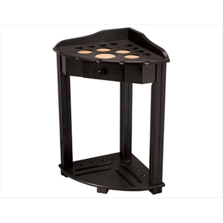 Billiards Accessories 8 Cue Floor Rack with Drawer Midnight FRH8 MIDNIGHT