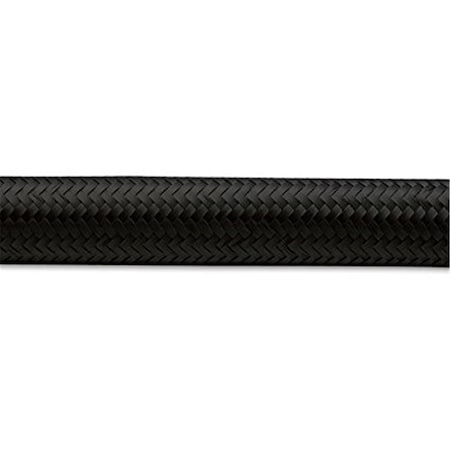 Superjock 11986 6 AN x 5 ft. Roll Nylon Braided Flex Hose - Black SU351700