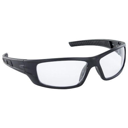 Sas Survival Air Sys Vx9 Safety Glasses Black Frame Clear Lens Polybag 5510-01