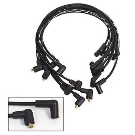 Powerplay 5565 Street Fire Wires Spark Plug Wire Set, Black PO655600