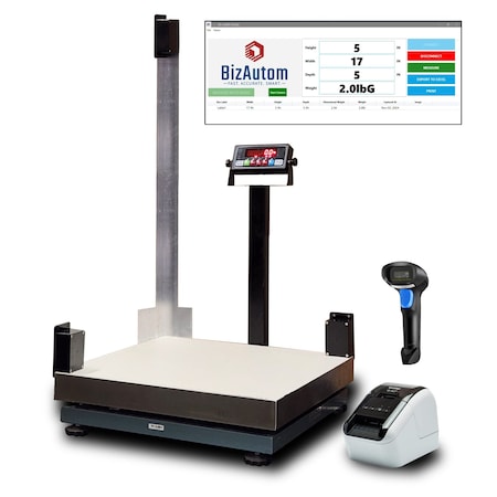 Prime Systems BizAutom Laser Dimensional Scale 500x0.1lb w Cam, Scanner Printer BA-DS2424