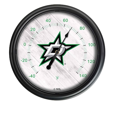 Holland Bar Stool Co Dallas Stars Indoor/Outdoor LED Thermometer ODThrm14BK-08DalSta