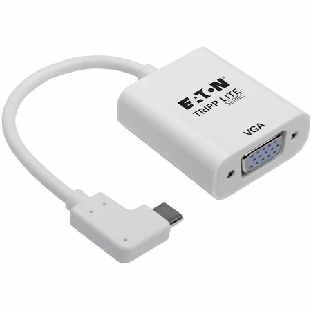Tripp Lite RIGHT-ANGLE USB-C TO VGA ADAPTER CABLE M/F - 3.1, GEN 1, THUNDERBOLT 3, 1920 X U444-06N-VGA-RA