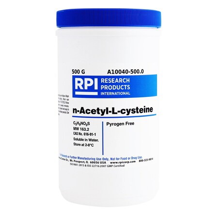 Rpi n-Acetyl-L-cysteine, 500 Grams A10040-500.0