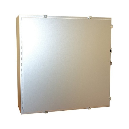 Hammond Clamps Electrical Enclosure, 36 in H, 12 in D, 36 in W, 12, 13, 3R, 4, 4X, Stainless Steel 1418N4SSLL12