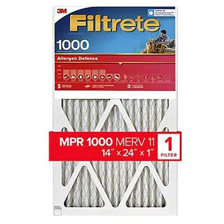 Filtrete Allergen Defense Pleated Air Filter, 14x24x1 9823-4