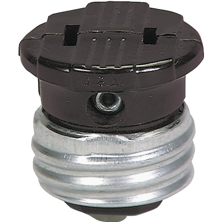 Eaton Wiring Devices Adapter, 660 W, 1-Outlet, Thermoplastic, Brown 758B-BOX