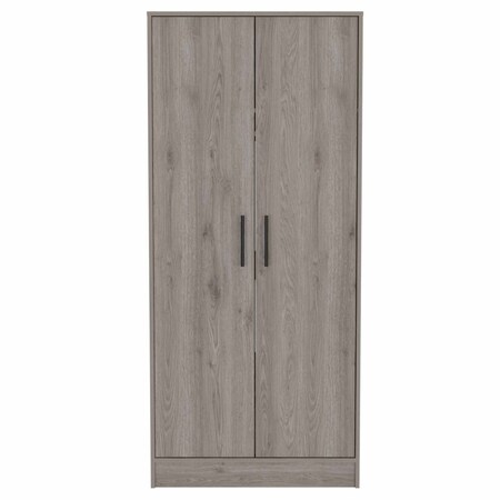 Homeroots 71" Light Gray Single Drawer Combo Dresser 403756