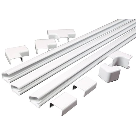 Wiremold CordMate 1'' x 4 Ft. White Channel C210