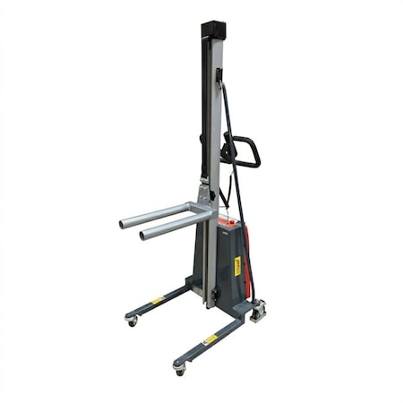 Pake Handling Tools Powered Double Spindle Lift Truck, 330 lbs Cap. 58in Ram Lift Height PAKWP02-DS01