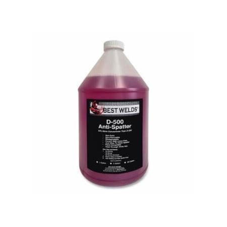 Best Welds Anti-Spatter, D-500, 1 gal Jug, Red 905-D-500-1GAL