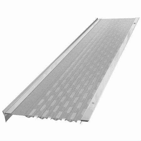 Waterlock DIY 5" Aluminum/SS Gutter Guard, High Gloss White, 48ft WD-5KS-048-WHT